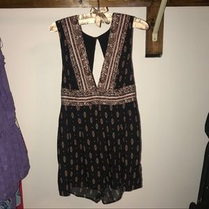 Patterned romper